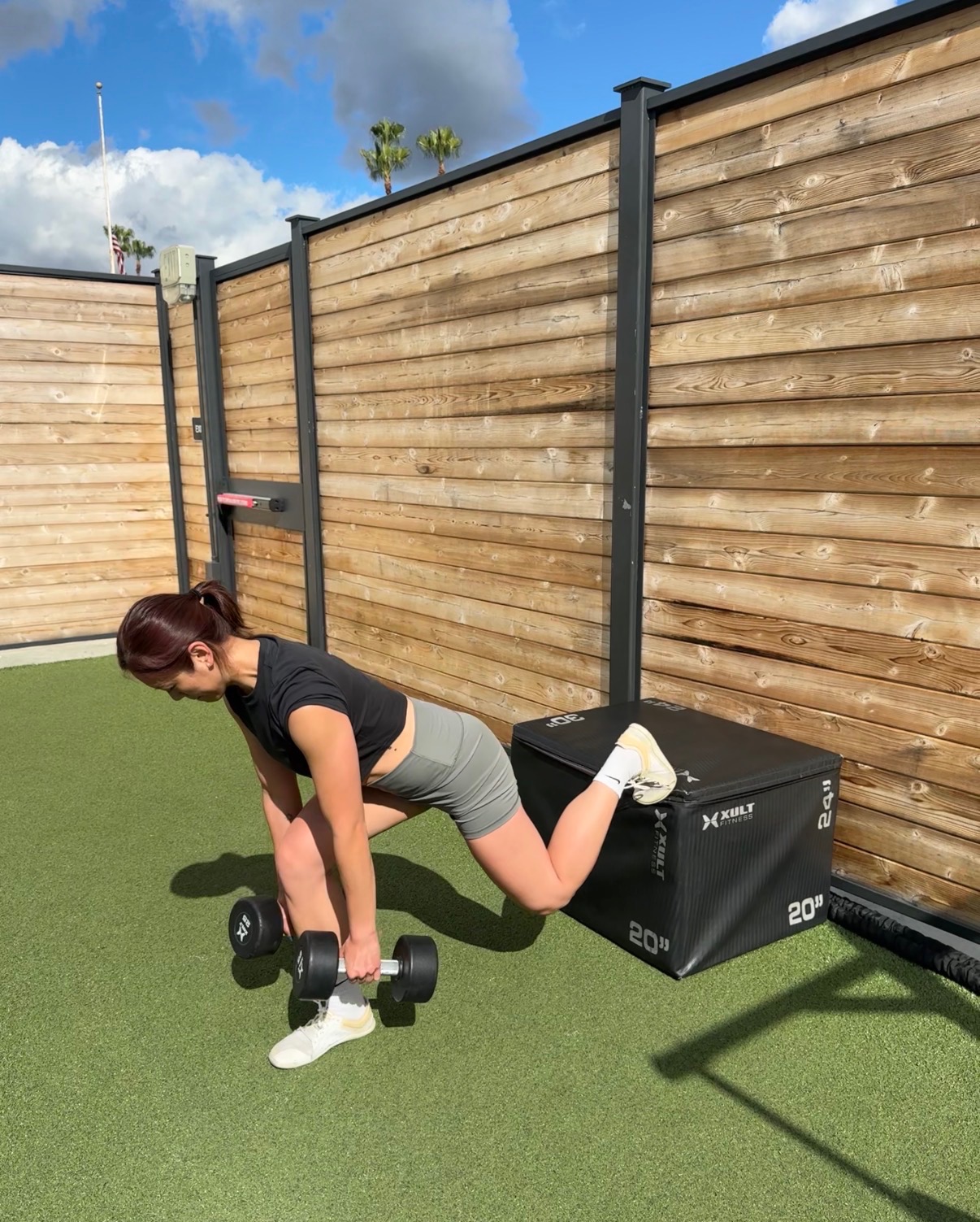 Calm training space with natural light